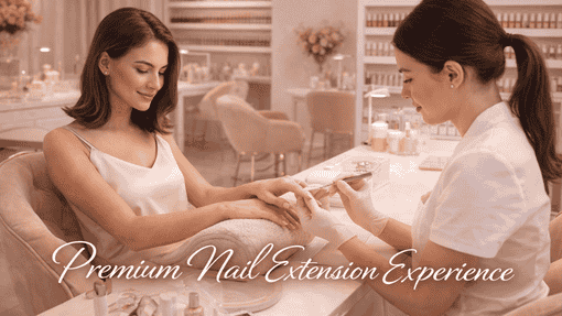 Bridal custom nail art